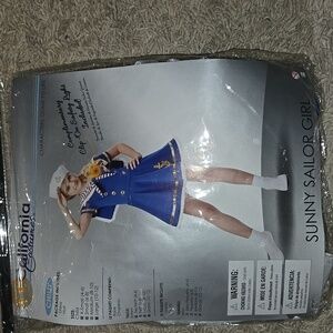 Sailor Girl Costume, girl large 10/12, dress and hat